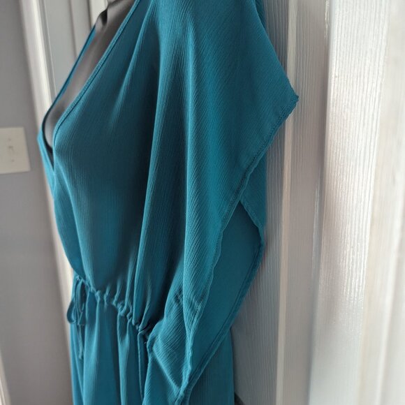 Aqua blue sheer swim cover - OS - Picture 4 of 4